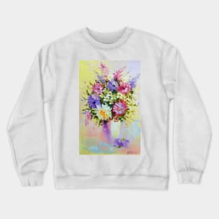 A bouquet of delicate flowers Crewneck Sweatshirt